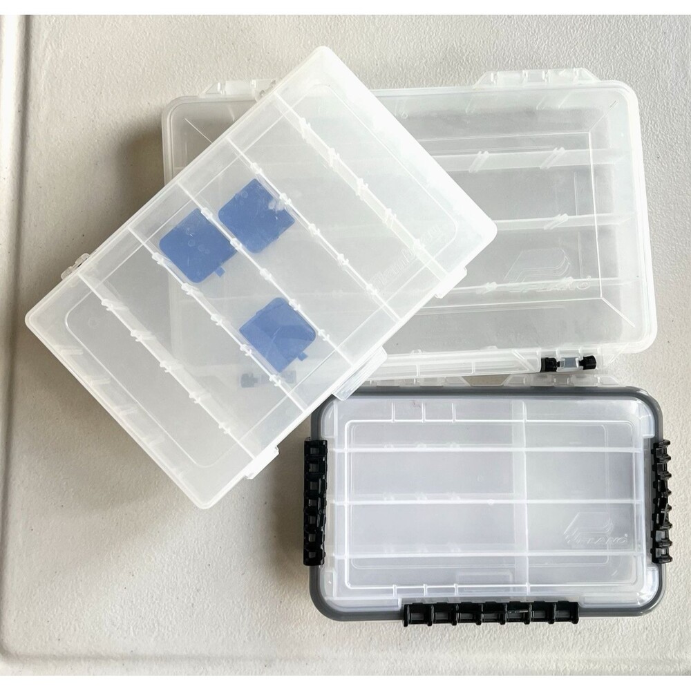 Plano Flambeau Lot Of 3 Plastic Tackle Lure Box All Good Condition